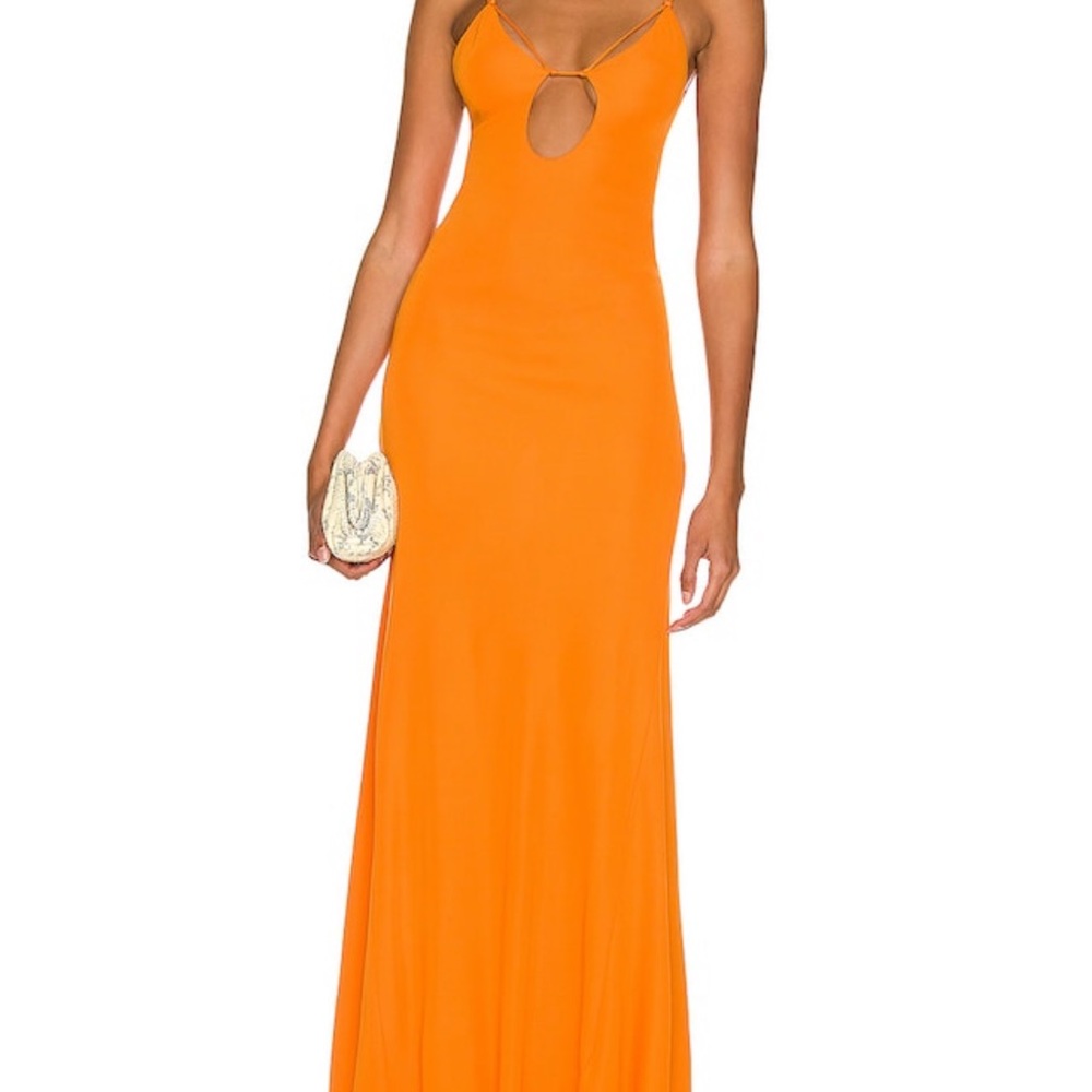 Victoria Beckham Orange Dress